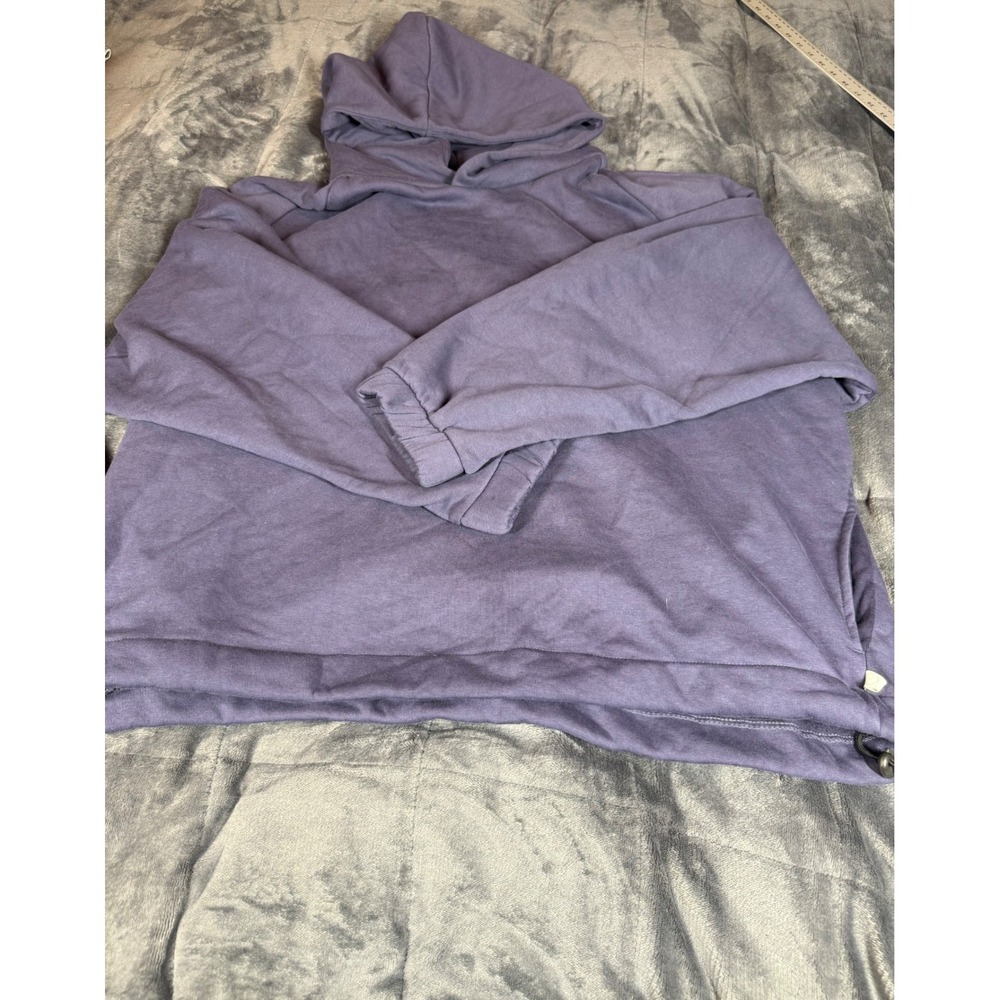 Mens Standard Cloth Purple Hoodie Sweatshirt Drawstring Size‎ L